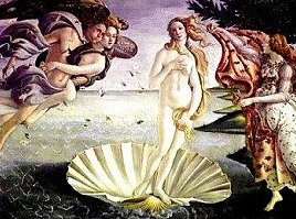 De geboorte van Venus: godin van de Liefde